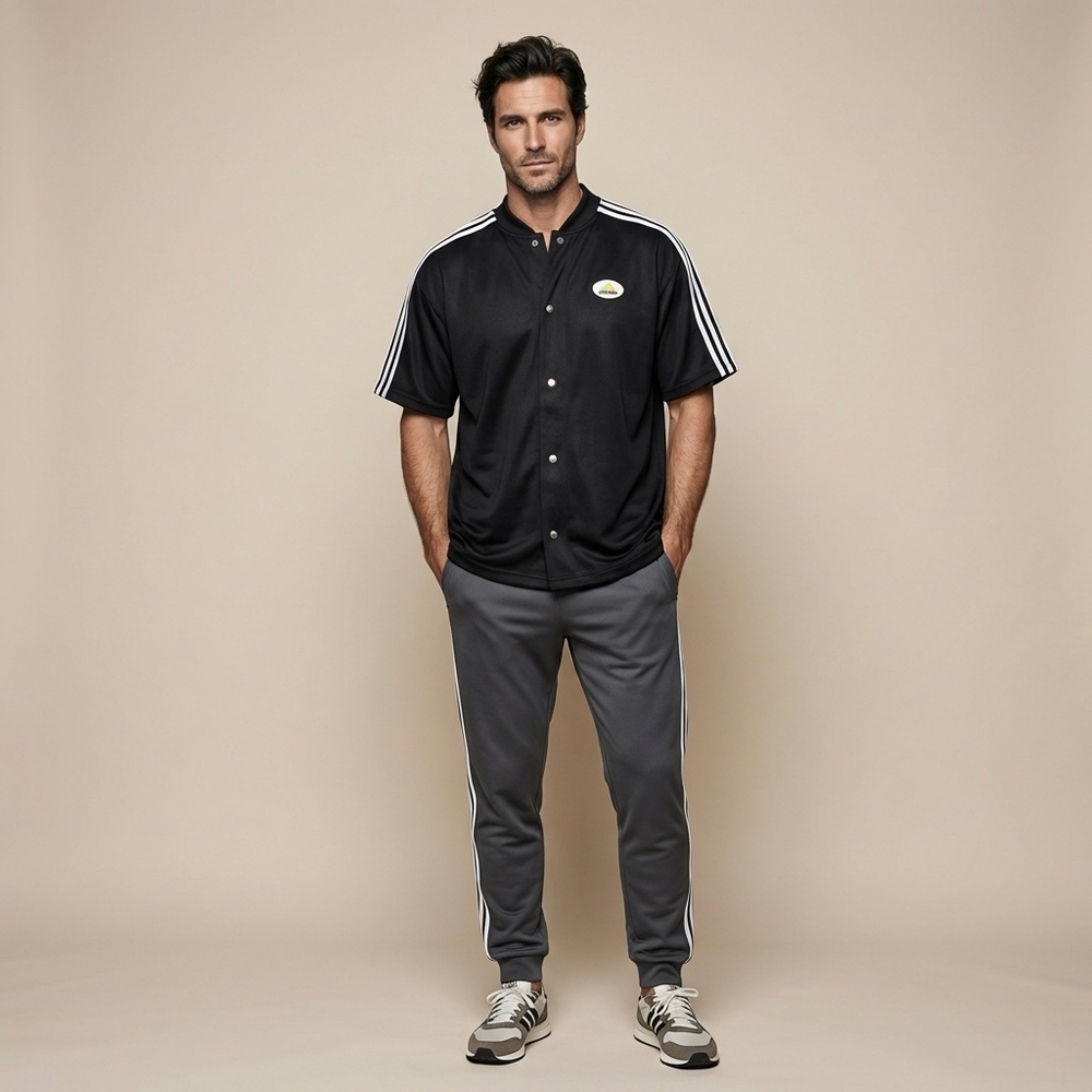 Mens Adidas Vintage Short Sleeve Shirt